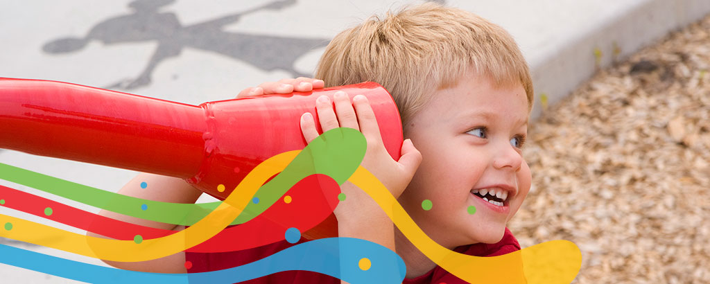 Child Playing On Playground