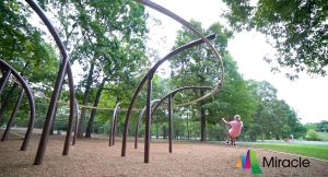 Gravity Rail from Miracle Recreation. Zipline fun for the playground!