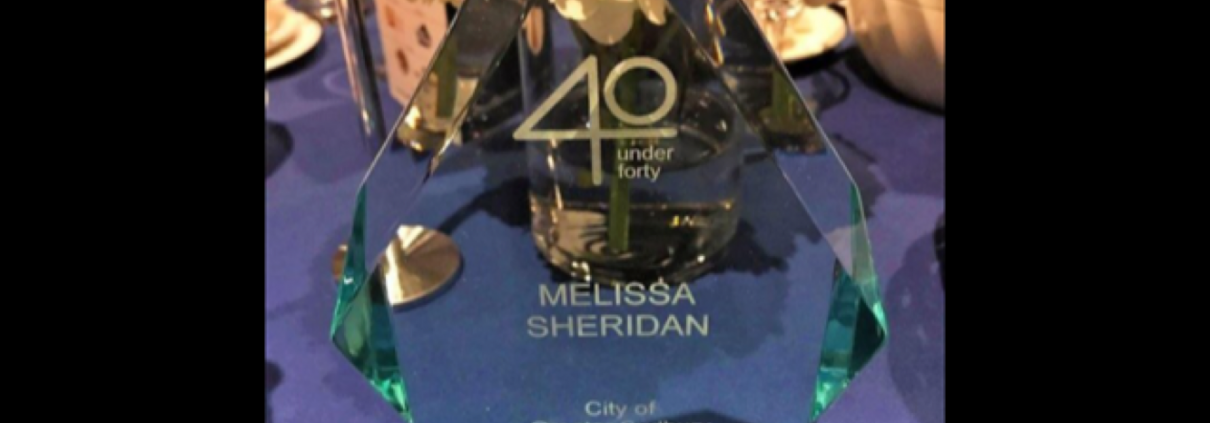 Melissa Sheridan 40 Under Forty Award