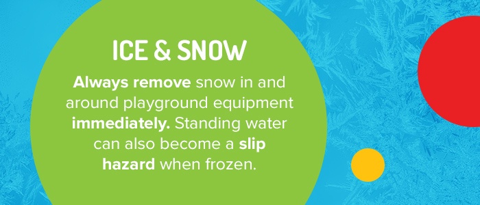 Remove Snow In And Around Playground Equipment