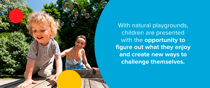Children Challenge Themselves With Natural Playgrounds