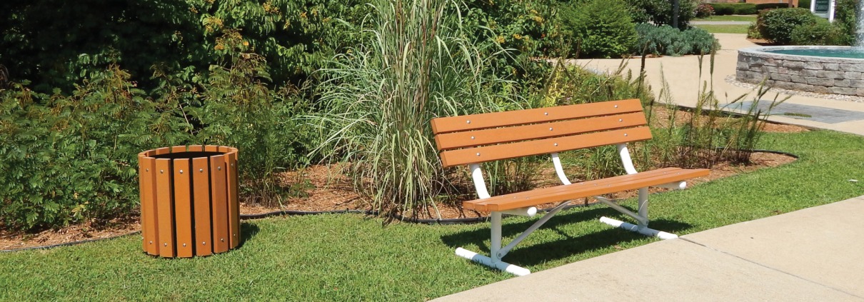 Little Tikes Commercial Bench & Litter Receptacle