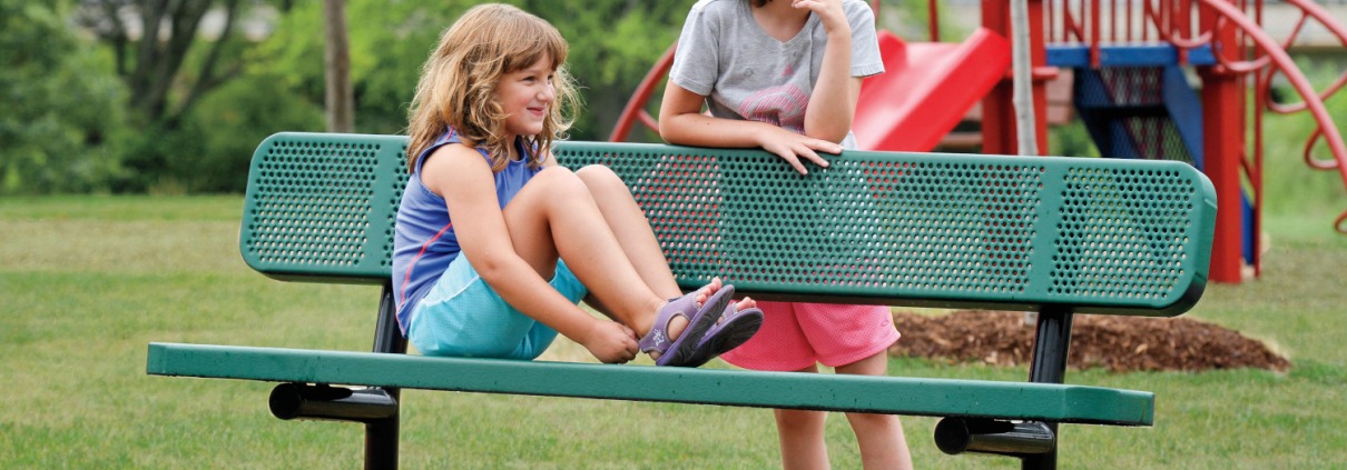 Outdoor Playground Bench