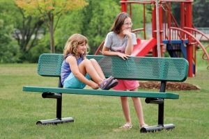 Outdoor Playground Bench